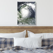 Tropisch Storm Karl over het schiereiland Yucatan Canvas Afdruk (Insitu (Slaapkamer))
