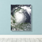 Tropisch Storm Karl over het schiereiland Yucatan Canvas Afdruk (Insitu (Houten vloer))