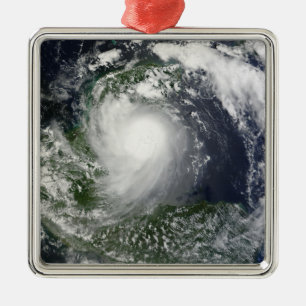 Tropisch Storm Karl over het schiereiland Yucatan Metalen Ornament