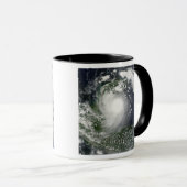 Tropisch Storm Karl over het schiereiland Yucatan Mok (Voorkant rechts)