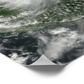 Tropisch Storm Karl over het schiereiland Yucatan Poster (Hoek)