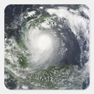 Tropisch Storm Karl over het schiereiland Yucatan Vierkante Sticker