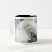 Tropisch Storm Karl Tweekleurige Koffiemok (Voorkant links)
