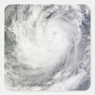 Tropisch Storm Ketsana Vierkante Sticker