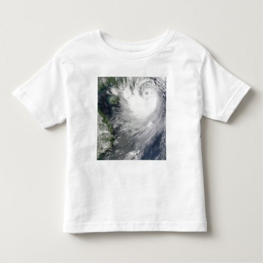 Tropisch Storm Koppu naburend landval Kinder Shirts (Voorkant)