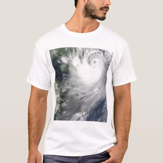 Tropisch Storm Koppu naburend landval T-shirt (Voorkant)