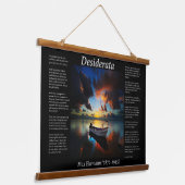 Tropisch Storm met een oude rolboot Hangend Wandkleed (Gebogen)