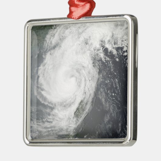 Tropisch Storm Metalen Ornament (Links)