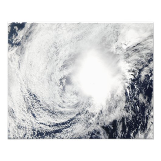 Tropisch Storm Nida zuidoosten Kadena Foto Afdruk (Voorkant)