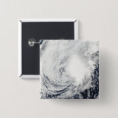 Tropisch Storm Nida zuidoosten Kadena Vierkante Button 5,1 Cm (Voorkant /achterkant)