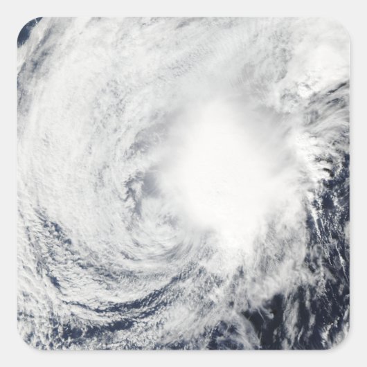 Tropisch Storm Nida zuidoosten Kadena Vierkante Sticker (Voorkant)