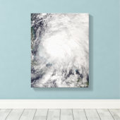 Tropisch Storm over de Bahama's Canvas Afdruk (Insitu (Houten vloer))