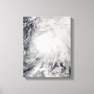 Tropisch Storm over de Bahama's Canvas Afdruk
