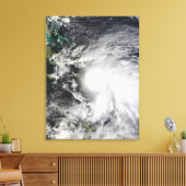Tropisch Storm over Haïti Canvas Afdruk (Insitu (Woonkamer))