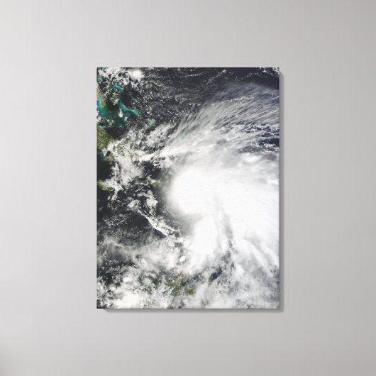 Tropisch Storm over Haïti Canvas Afdruk (Voorkant)