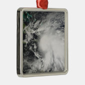 Tropisch Storm over Haïti Metalen Ornament (Rechts)