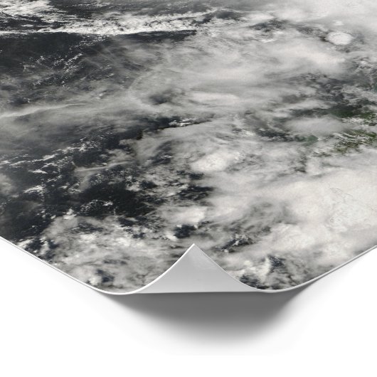 Tropisch Storm over Haïti Poster (Hoek)