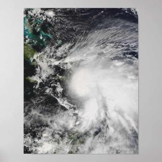 Tropisch Storm over Haïti Poster (Voorkant)