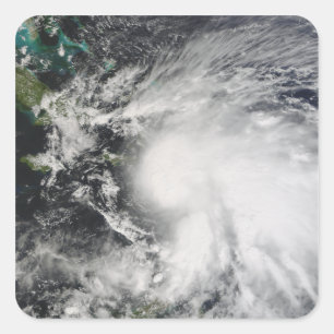 Tropisch Storm over Haïti Vierkante Sticker