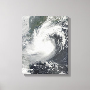 Tropisch Storm Parma nadert China en Vietnam Canvas Afdruk