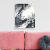 Tropisch Storm Rick nadert Mexico Canvas Afdruk (Insitu (Woonkamer))