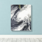 Tropisch Storm Rick nadert Mexico Canvas Afdruk (Insitu (Houten vloer))