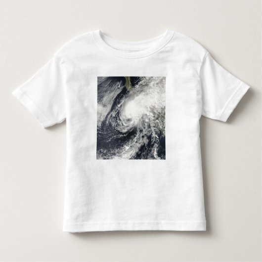 Tropisch Storm Rick nadert Mexico Kinder Shirts (Voorkant)
