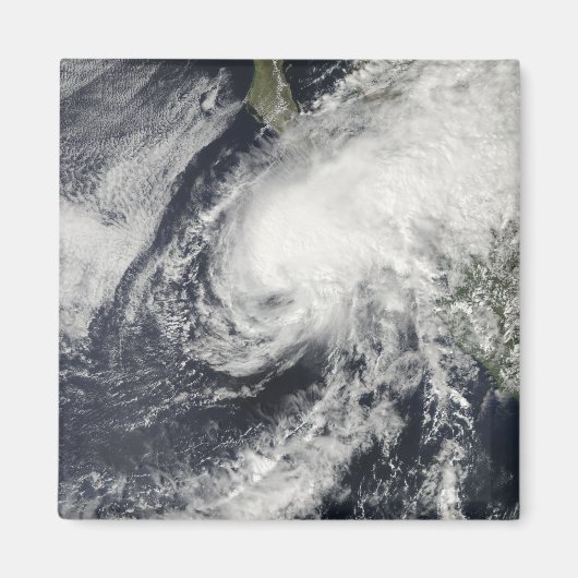 Tropisch Storm Rick nadert Mexico Magneet (Voorkant)