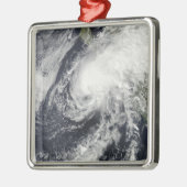 Tropisch Storm Rick nadert Mexico Metalen Ornament (Links)