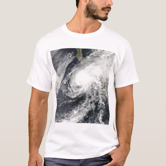 Tropisch Storm Rick nadert Mexico T-shirt (Voorkant)