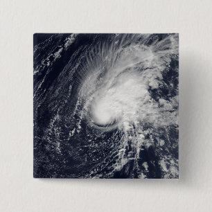 Tropisch Storm Zeta Vierkante Button 5,1 Cm