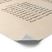 Tropisch strand 8 Tabelweduwenkaart Poster (Hoek)