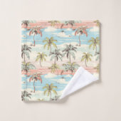 Tropisch strand #9 bad handdoek (Wasdoekje)