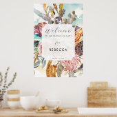 tropisch strand afstudeerfeest bord poster (Keuken)