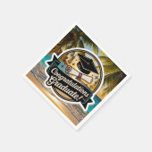 Tropisch Strand Afstuderen Gefeliciteerd  Servet (Hoek)