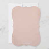 Tropisch Strand Ananas en Roze Roze Bruidsjurk Kaart (Achterkant)