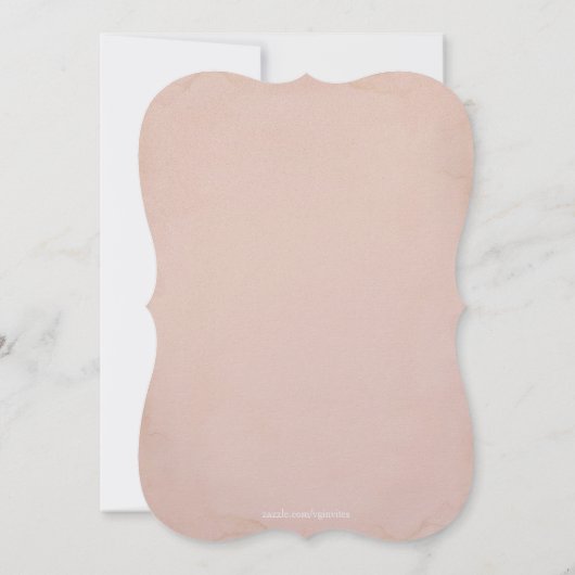 Tropisch Strand Ananas en Roze Roze Bruidsjurk Kaart (Achterkant)