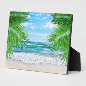 Tropisch strand Art Decor Plaque Fotoplaat (Zijkant)
