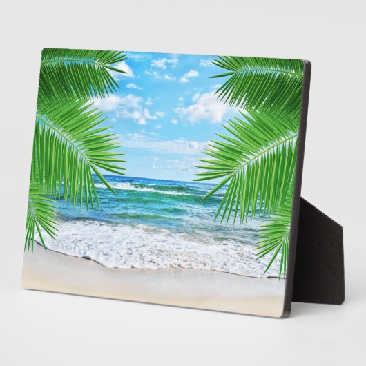Tropisch strand Art Decor Plaque Fotoplaat (Zijkant)