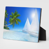 Tropisch strand Art Decor Plaque Fotoplaat (Zijkant)