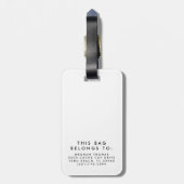 Tropisch strand avontuur belt en ik moet gaan. bagagelabel (Achterkant verticaal)