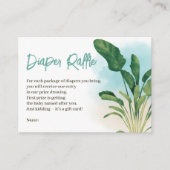 Tropisch strand Baby aan boord van het surf-luierv Informatiekaartje (Voorkant)