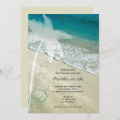 Tropisch strand Baby shower Kaart (Voorkant / Achterkant)