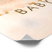 tropisch strand baby shower welkom poster (Hoek)