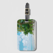 Tropisch strand bagagelabel (Voorkant (verticaal))