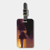 Tropisch strand bagagelabel (Voorkant verticaal)