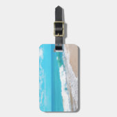 Tropisch strand bagagelabel (Voorkant verticaal)