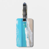 Tropisch strand bagagelabel (Achterkant verticaal)