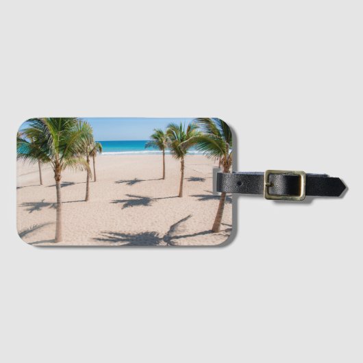 Tropisch Strand Bagagelabel (Voorkant (horizontaal))