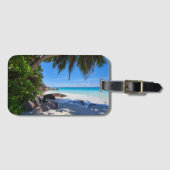 Tropisch strand bagagelabel (Voorkant (horizontaal))